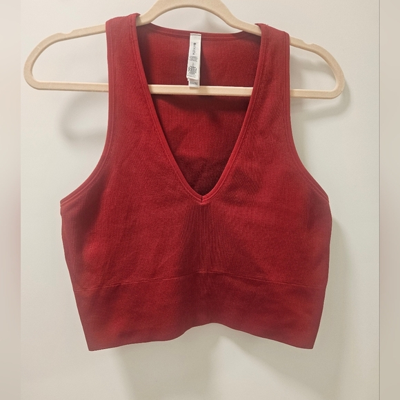 Athleta Aurora Seamless Crop Rib Tank - Picture 1 of 8